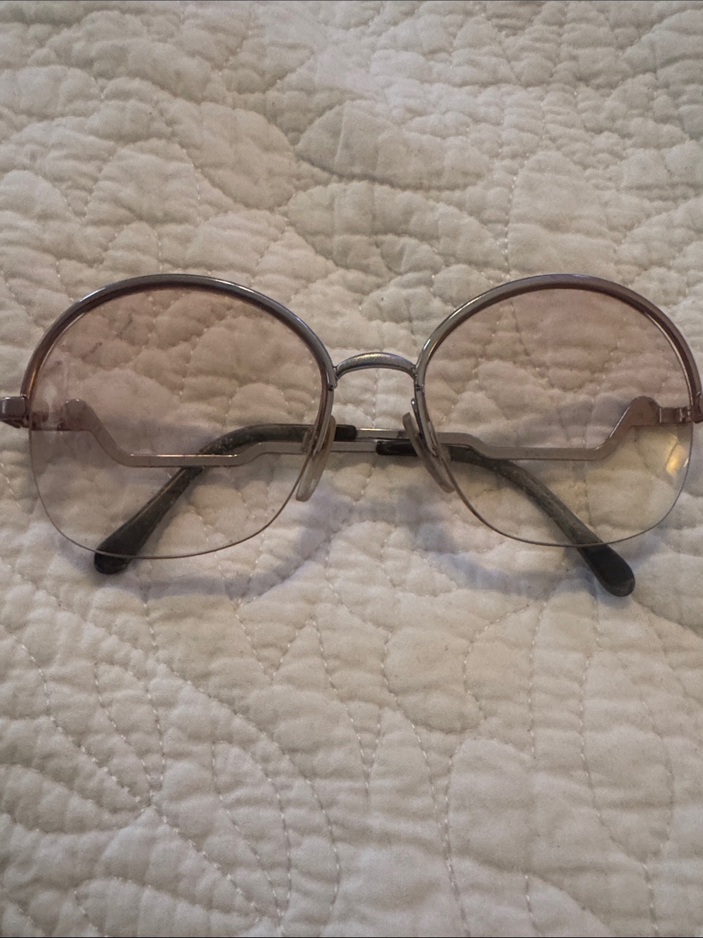 Vintage 80’s Women’s Oversized Round Sunglasses - Brown Gradient Lenses